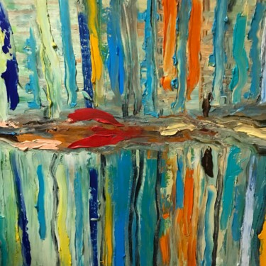 "Le miroir du lac" başlıklı Tablo Bruno Georges David tarafından, Orijinal sanat, Petrol Ahşap Sedye çerçevesi üzerine monte…