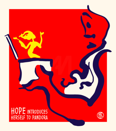 Digitale Kunst getiteld "Hope Introduces Her…" door Van Evan Fuller, Origineel Kunstwerk, Digitaal Schilderwerk