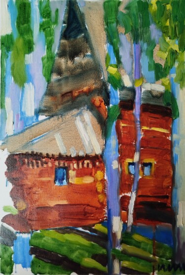 "Hut" başlıklı Tablo Irina Ilina tarafından, Orijinal sanat, Petrol Diğer sert panel üzerine monte edilmiş