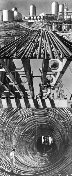 "Oil Dam Bridge" başlıklı Kolaj Nicolas Bruneaux tarafından, Orijinal sanat, Kolaj