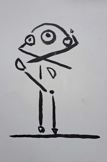 "metamorfosi 3 en ti…" başlıklı Tablo Italo Somma tarafından, Orijinal sanat, Mürekkep