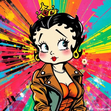 数字艺术 标题为“BETTY BOOP-POP ART…” 由Otis Porritt, 原创艺术品, 2D数字工作