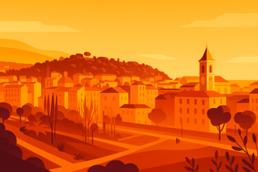 Digital Arts titled "Le Vieux Nice Styli…" by Frederic Bos, Original Artwork, Digital Photography