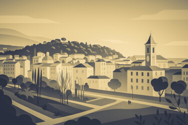 Digital Arts titled "Le Vieux Nice Styli…" by Frederic Bos, Original Artwork, Digital Photography