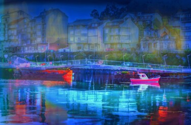 Фотография под названием "Barco en el Muelle" - Alfonso García, Подлинное произведение искусства, Цифровая фотография