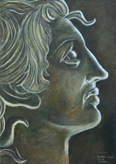 Peinture intitulée "Portrait d'Alexandr…" par Alexandre David Lejuez, Œuvre d'art originale, Acrylique Monté sur Châssis en…