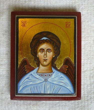 "Angel (egg tempera,…" başlıklı Tablo Miljana Marković tarafından, Orijinal sanat, Pigmentler artwork_cat. üzerine monte edi…