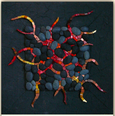 Sculpture titled "Hydra from Nisyros" by Miljana Marković, Original Artwork, Mosaic Mounted on artwork_cat.