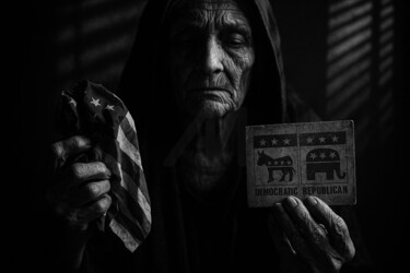 Digital Arts titled "Fading Ideals" by Peter Homuth, Original Artwork, AI generated image