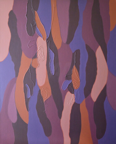 Painting titled "New beginning 5" by Galina Bayda, Original Artwork, Acrylic Mounted on Wood Stretcher frame