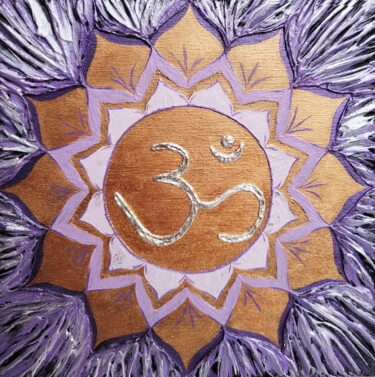 Картина под названием "Sahasrara: The Thou…" - Наталья Поповцева, Подлинное произведение искусства, Акрил