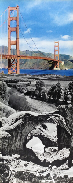 Collages titled "Golden Valley Arches" by Nicolas Bruneaux, Original Artwork, Collages