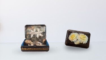 Sculpture titled "Ophelia in a Cigare…" by Duygu Elibol, Original Artwork, Metals