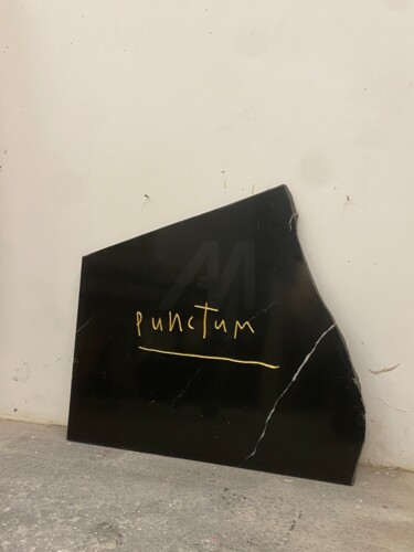 Sculptuur getiteld "Punctum" door Sylvain Barberot, Origineel Kunstwerk, Steen