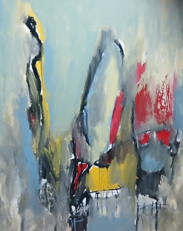 Peinture intitulée "Bateau ivre" par Bruno Delavaquerie, Œuvre d'art originale, Acrylique