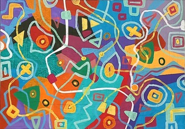 "circuito" başlıklı Tablo Umberto Malatesta tarafından, Orijinal sanat, Akrilik Ahşap Sedye çerçevesi üzerine monte edilmiş