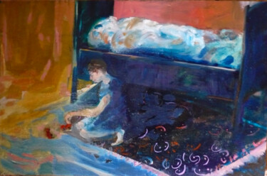 "Les petites voitures" başlıklı Tablo Emmanuelle Tenailleau tarafından, Orijinal sanat, Petrol Diğer sert panel üzerine mont…