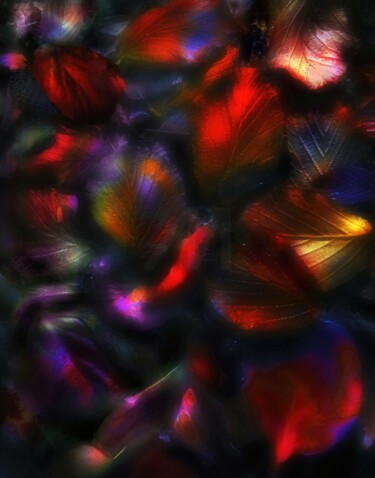 Fotografie mit dem Titel "Leaf Fall 6" von Peter Watson, Original-Kunstwerk, Digitale Fotografie