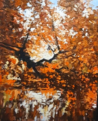 "Forever autumn" başlıklı Tablo Colin Ross Jack tarafından, Orijinal sanat, Petrol Ahşap Sedye çerçevesi üzerine monte edilm…