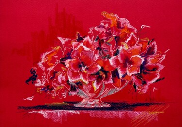 Tekening getiteld "Adoration" door Hennadii Penskyi, Origineel Kunstwerk, Pastel