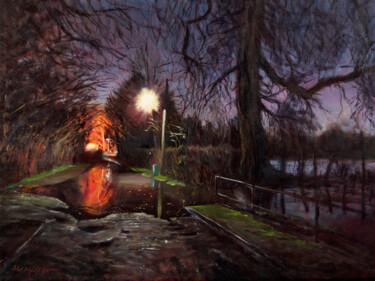 Painting titled "Church Walk, Weston…" by Wolfango Chiappella, Original Artwork, Oil
