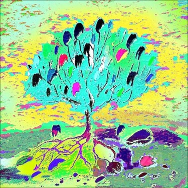 Digitale Kunst mit dem Titel "VARIATION "983"" von Christa Kloß, Original-Kunstwerk, 2D digitale Arbeit