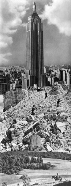 Collages titled "Devil’s Quarry Empi…" by Nicolas Bruneaux, Original Artwork, Collages