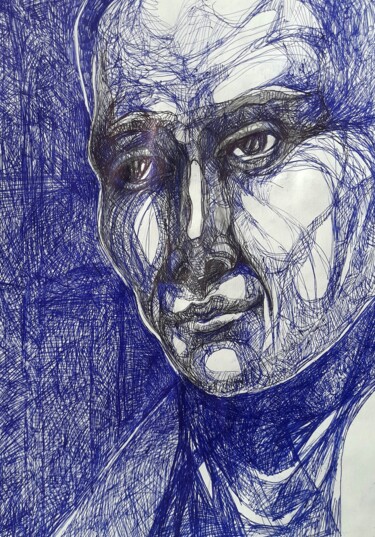 Dessin intitulée "#104" par Alexey Zhucovsky, Œuvre d'art originale, Stylo gel