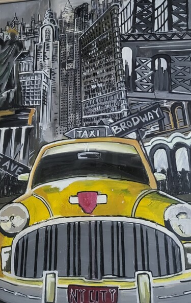 "New York City Taxi" başlıklı Tablo Arstar tarafından, Orijinal sanat, Petrol