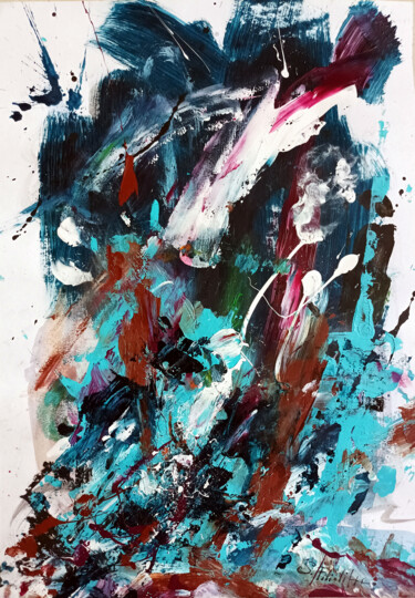 "Flow lights" başlıklı Tablo Saverio Filioli Uranio tarafından, Orijinal sanat, Akrilik