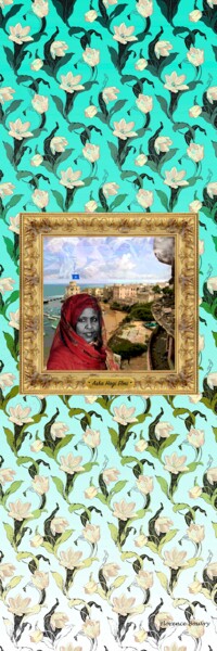 Digitale Kunst mit dem Titel "Asma Jahangir-Pakis…" von Florence Bouvry, Original-Kunstwerk, Digitale Malerei