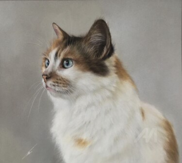 "Cat portrait." başlıklı Resim Irene_art tarafından, Orijinal sanat, Pastel