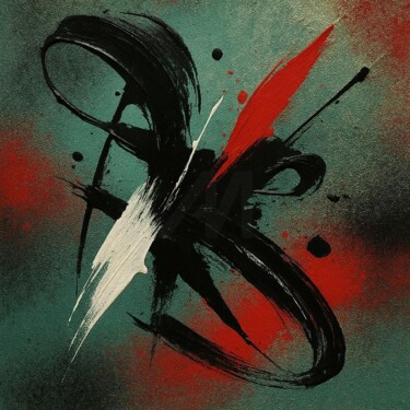 Digital Arts titled "MINIMAL-ABSTRACT 042" by Karavix, Original Artwork, AI generated image