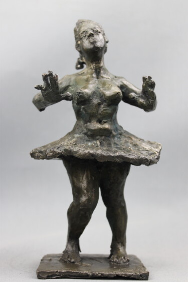 Skulptur mit dem Titel "mouvement suspendu" von Audrey Fléchet, Original-Kunstwerk, Bronze