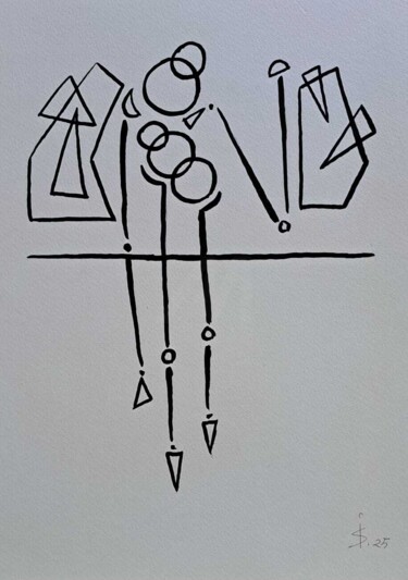 "metamorfosis en acu…" başlıklı Tablo Italo Somma tarafından, Orijinal sanat, Mürekkep