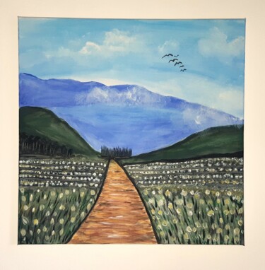 绘画 标题为“WHISPERS OF THE MOU…” 由Evgenia Karani, 原创艺术品, 丙烯 安装在木质担架架上