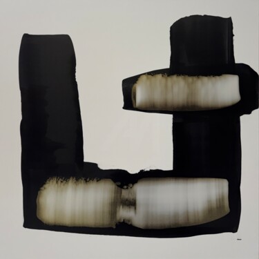 Peinture intitulée "Black and white wit…" par Anca Todrican, Œuvre d'art originale, Acrylique Monté sur Châssis en bois