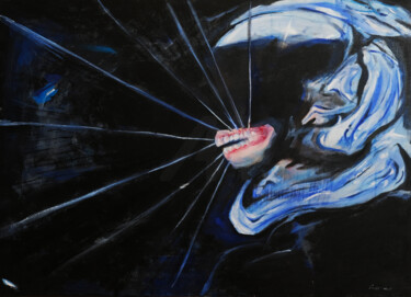 Malerei mit dem Titel "FAST" von Camile Duhart Dode, Original-Kunstwerk, Öl