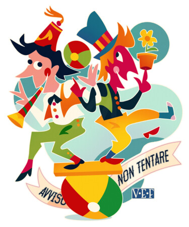 Digitale Kunst getiteld "Avviso Non Tentare" door Van Evan Fuller, Origineel Kunstwerk, Digitaal Schilderwerk