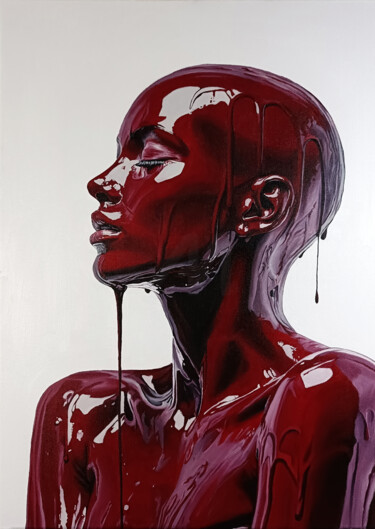 Malarstwo zatytułowany „Portrait of an crim…” autorstwa Ilona Voronova, Oryginalna praca, Olej