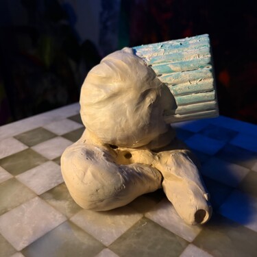 "Тишина" başlıklı Heykel Hayk-Philipp Sevumyan tarafından, Orijinal sanat, Polimer kil