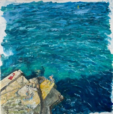 "CERCLE 3" başlıklı Tablo Bernardita Castillo tarafından, Orijinal sanat, Petrol Ahşap Sedye çerçevesi üzerine monte edilmiş