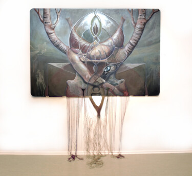 "Allmende" başlıklı Tablo Stefani Ruprecht tarafından, Orijinal sanat, Akrilik Diğer sert panel üzerine monte edilmiş