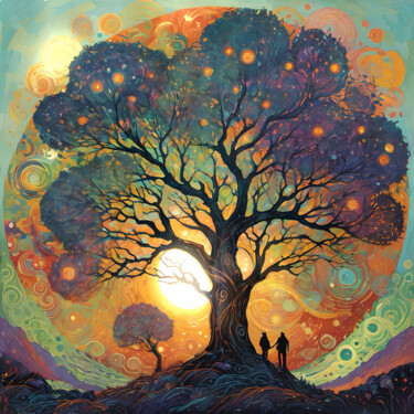 数字艺术 标题为“Guardian of Our Home” 由Sofia Markina, 原创艺术品, AI生成的图像