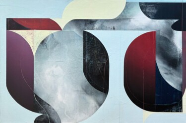 Malerei mit dem Titel "Shape#1" von Khrystyna Chernova (K.Chernova), Original-Kunstwerk, Acryl Auf Keilrahmen aus Holz monti…