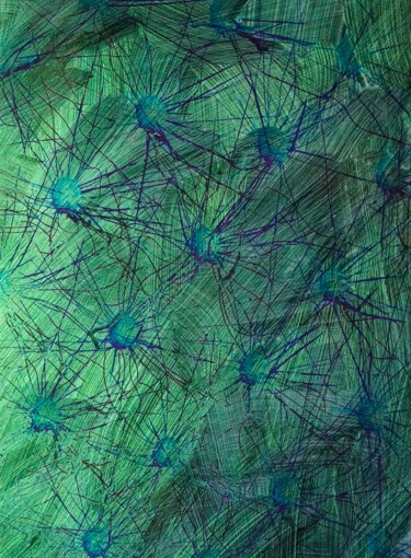 绘画 标题为“Honograph Tafelbild…” 由Volker W. Hamann, 原创艺术品, 颜料 安装在木板上