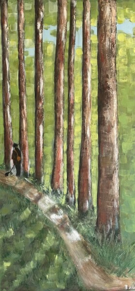 "DAns les bois 2" başlıklı Tablo Benedicte De Crépy Dubarry tarafından, Orijinal sanat, Akrilik