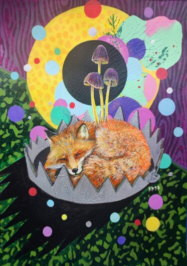 Malarstwo zatytułowany „The Paradox of the…” autorstwa Irina Runa, Oryginalna praca, Akryl