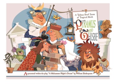 Digitale Kunst getiteld "Pyramus and Thisbe" door Van Evan Fuller, Origineel Kunstwerk, Digitaal Schilderwerk