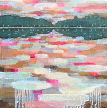 Painting titled "Magical Place VII" by Alissa Kim Tjen, Original Artwork, Acrylic Mounted on Wood Stretcher frame